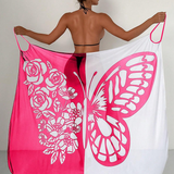 Melora – Badeanzug Mit Schmetterlings Drucken – Rosa