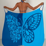 Melora – Badeanzug Mit Schmetterlings Drucken – Blau