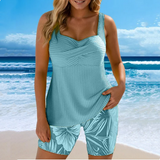 Tialin - Schnelltrocknendes Zweiteiliges Bikini-Set – Hellblau