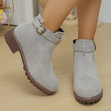 Bettine™ Schicke Alltag-Stiefeletten – Grau