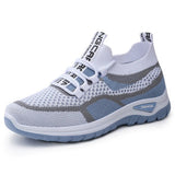 Xarae - leichte, gedämpfte Laufschuhe mit Schnürung – Blau