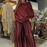 Mirasol™  - Elegantes Outfit mit Schulterfreiem Design – Rot