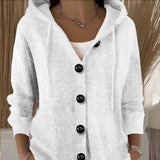 Kumari - Langärmelige Strickjacke Mit Knöpfen – Weiß