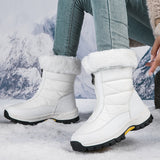 Nicolle™ - Warme Wasserdichte Winterstiefel für Damen | Rutschfest mit Reißverschluss – Weiß