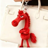 TinyHorse – Handgefertigtes Weiches Handpuppenspielzeug – Rot