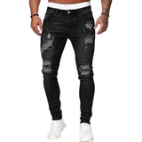 Kuzma - Stylische Röhrenjeans im Used Schau – Schwarz