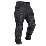 Fenric - strapazierfähige Taktikhose – Camo-Schwarz