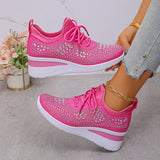Luriya - Funkelnde Strass-Schuhe – Hellrosa