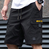 Cassian - Leichte Cargoshorts – Schwarz