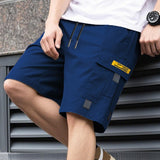 Cassian - Leichte Cargoshorts – Blau