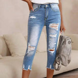 Delina - Ripped-Jeans – Hellblau