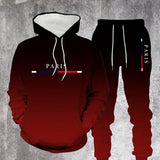 Max | Herren Sport-Set – Koordiniertes Herren Sportoutfit – Schwarz-Rot