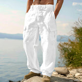 David | Vielseitige Cargo-Sommerhose – Weiß