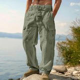 David | Vielseitige Cargo-Sommerhose – Olivgrün