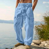 David | Vielseitige Cargo-Sommerhose – Himmelblau