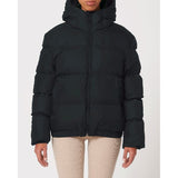 Unisex Winter Steppjacke dick gefüttert – Schwarz