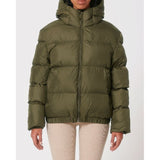 Unisex Winter Steppjacke dick gefüttert – Armeegrün