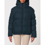 Unisex Winter Steppjacke dick gefüttert – Marineblau