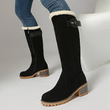Stiefel für Damen mit Schnallendetail – Schwarz
