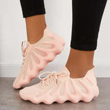 Futuristische sneaker mit atmungsaktivem design – Rosa