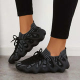 Futuristische sneaker mit atmungsaktivem design – Dunkelgrau