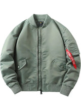 Stylische Herren-Bomberjacke für jeden Anlass – Erbsengrün