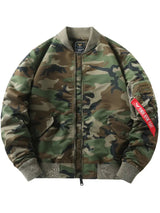 Stylische Herren-Bomberjacke für jeden Anlass – Tarnfarbe