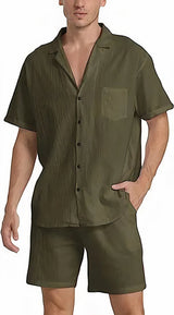 Stylisches Sommer-Set für Männer - Gelo – Armeegrün