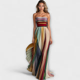 Flora | Buntes ärmelloses Kleid – Bunt