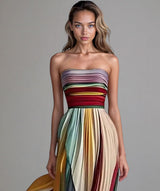 Flora™ - Ärmelloses farbenfrohes Kleid – Multicolor