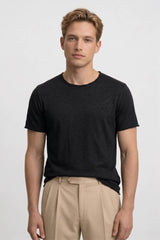 T-Shirt Herren - Casual | Rundhals & Kurze Ärmel – Schwarz