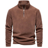 Nazaire – luxuriöse herren-fleecejacke – Braun
