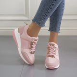 Tamara | Damen Komfort Sneaker mit Schnürung – Rosa