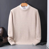 Thomas – Mühelos stilvoller Pullover mit geometrischem Muster – Beige