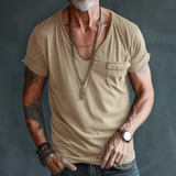 Timon | Herren T-Shirt Mit Taschen Alltag – Khaki