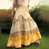 Fiorella | Elegantes Boho Maxi Kleid – Gelb
