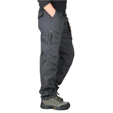 Tobias | Herren Cargohose Arbeitshose mit Seitentaschen – Dunkelgrau