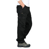 Tobias | Herren Cargohose Arbeitshose mit Seitentaschen – Schwarz