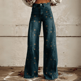 Mariola – Vintage Boho Hose – Dunkelblau