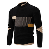 Rainer | Premium Pullover – Schwarz Geometrisch