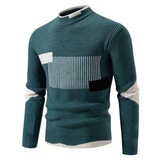 Rainer | Premium Pullover – Geometrisches Grün