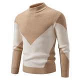 Rainer | Premium Pullover – Beiger Rhombus