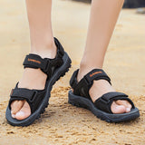 Unterstützende Strandsandalen für Männer - Severino – Schwarz