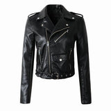 Damen Bikerjacke mit Reißverschluss | Klassisch – Schwarz