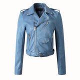 Damen Bikerjacke mit Reißverschluss | Klassisch – Blau