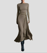 Merla™ - Elegantes Kleid mit Formender Wirkung – Khaki