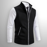 Christian | Full-Zip Strickweste – Schwarz