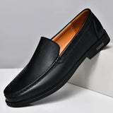Valério | Herren Slipper Loafer Slip-on Halbschuh – Schwarz