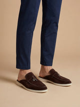 Edmund | Metallverzierung Gummisohle Loafer – Kaffeebraun