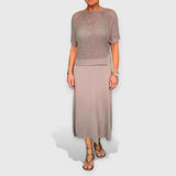 Alma | Sommerkleid-Set für Damen – Khaki